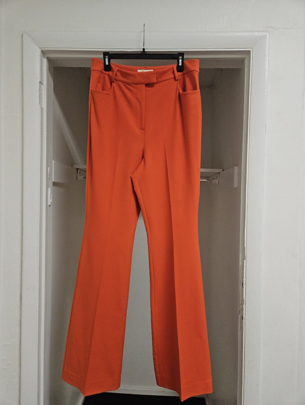 BODEN BI STRETCH HIGH RISE LONG FLARED TROUSERS 12 LONG - Picture 4 of 7